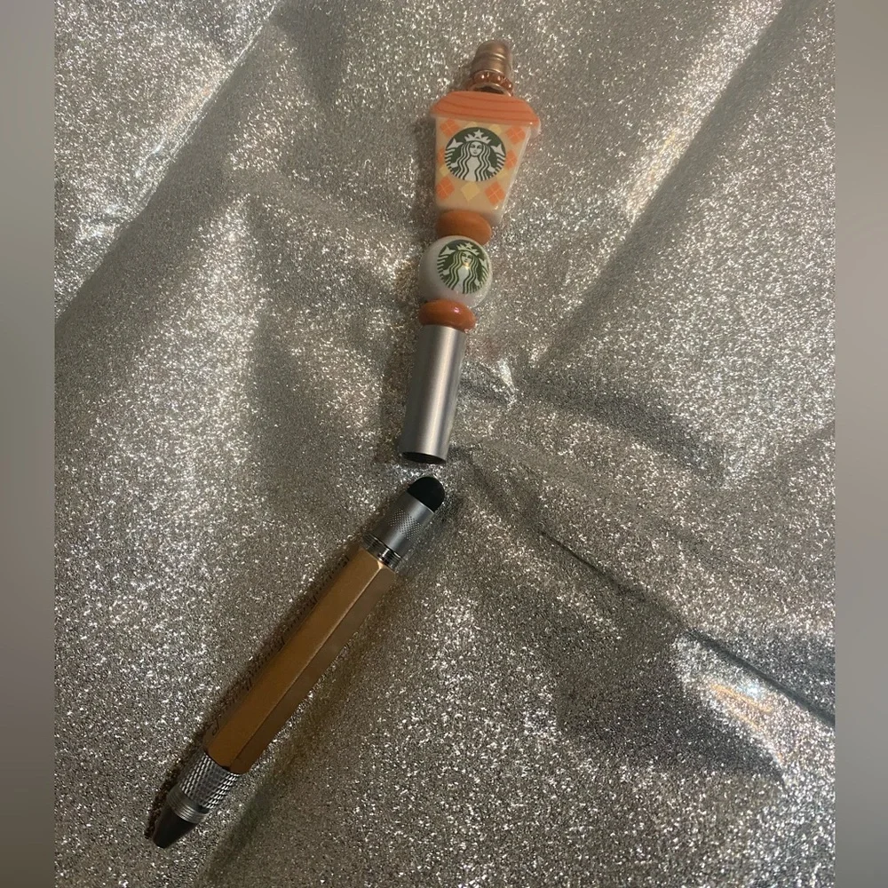 4 in 1 Coffee Themed Pen, Ruler, Stylus, Screwdriver